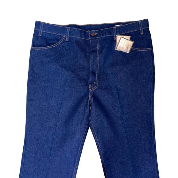 NWT Levi's Vintage Y2K Dark Wash Straight Leg J-Curve Design Jeans 44 31 - Picture 3 of 10